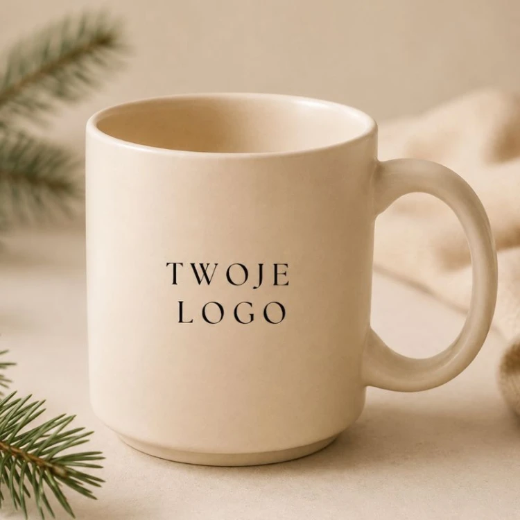 Kubek reklamowy z logo to elegancki gadżet firmowy.