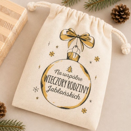 Świąteczna Jenga z personalizowanym nadrukiem zachęca do wspólnej rodzinnej zabawy.
