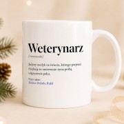 Kubek z imieniem jako prezent dla weterynarza.