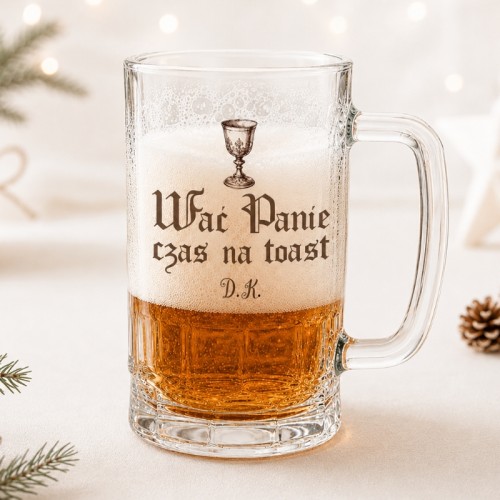 Kufel do piwa Wać Panie czas na toast to prezent dla fana serialu 1670.