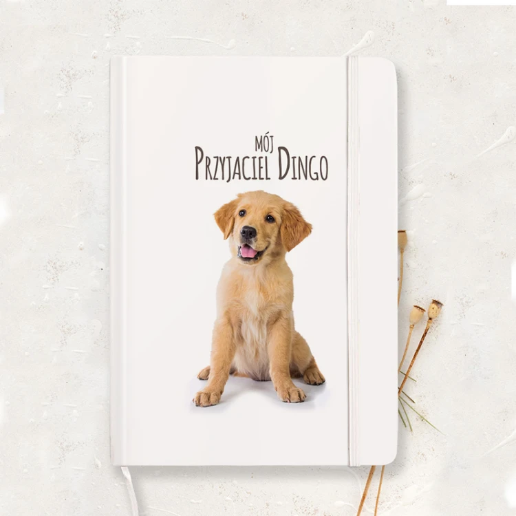 Notes ze zdjęciem psa na okładce sprawdzi się jako personalizowany prezent dla właściciela czworonoga.