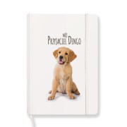 Personalizowany notes Mój Przyjaciel z imieniem pupila to praktyczny prezent dla miłośnika psów.