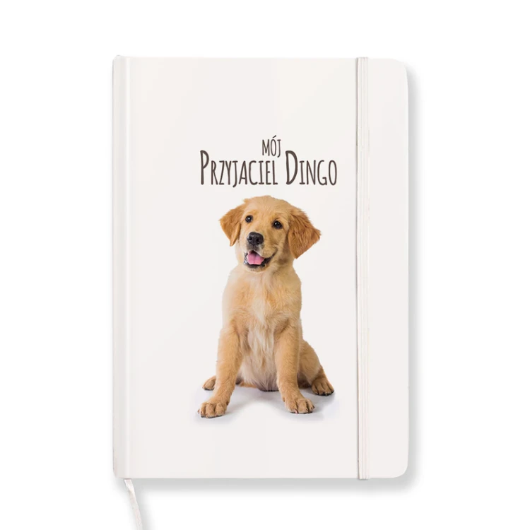 Personalizowany notes Mój Przyjaciel z imieniem pupila to praktyczny prezent dla miłośnika psów.