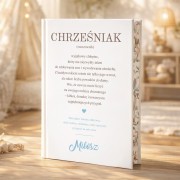 Bajki dla chrześniaka z personalizowaną okładką i wyjątkową definicją to pomysł na prezent na Boże Narodzenie.