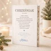 Personalizowana książka z bajkami z definicją słowa Chrześniak to wyjątkowy prezent świąteczny dla chrześniaka.