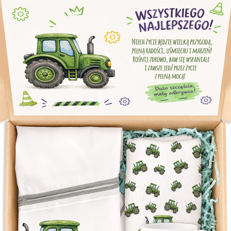 Personalizowany zestaw świąteczny dla chłopca.