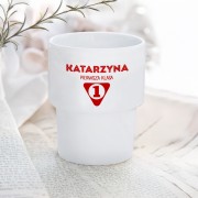 Kubek prezentowy w stylu prl na Swięta.