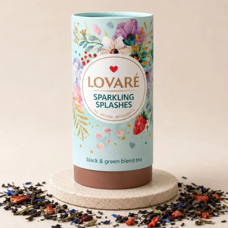 Herbata liściasta Lovaré Sparkling Splashes w opakowaniu prezentowym