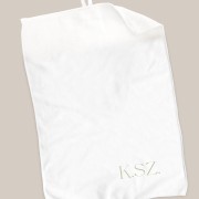 Personalizowany biały ręcznik z inicjałami do zestawu prezentowego