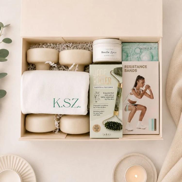 Zestaw prezentowy fitness i wellness dla kobiety.