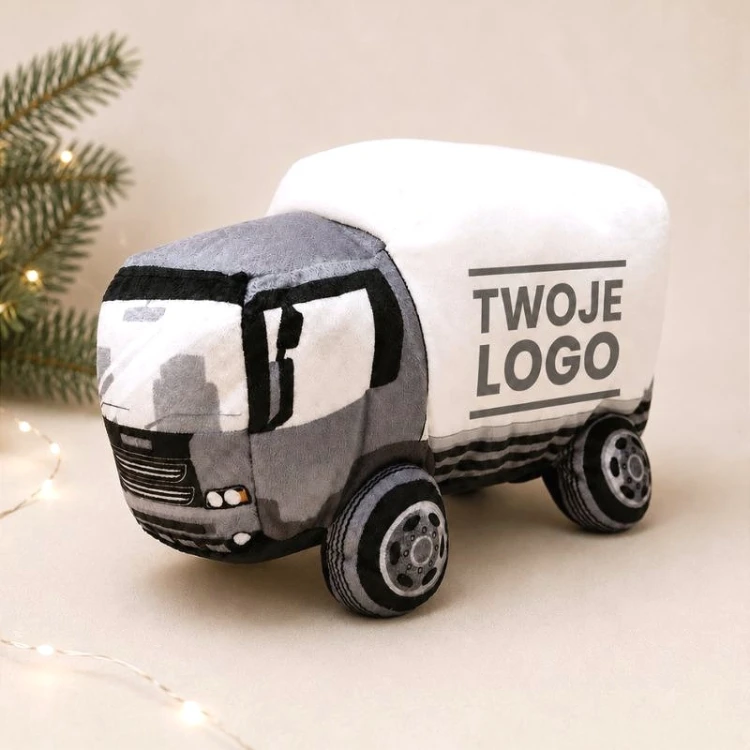 Personalizowana poduszka ciężarówka z logo firmy to oryginalny gadżet reklamowy dla firm transportowych i logistycznych.