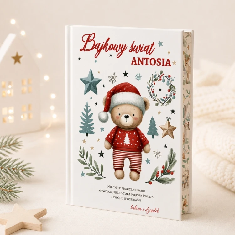 Świąteczna książka z personalizowanymi bajkami dla dziecka to wyjątkowy prezent na Boże Narodzenie z imieniem i dedykacją.