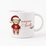 Personalizowany kubek dla dziecka z motywem świątecznym to piękny prezent na Boże Narodzenie.