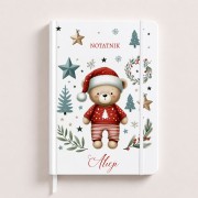 Personalizowany notes świąteczny zachęca dziecko do rysowania i pisania.